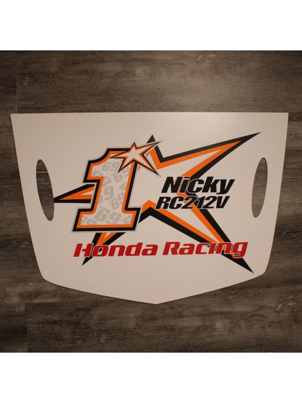 2007 Nicky Hayden Honda Racing No1 69 RC212V Fan Pit Poster Board MotoGP
